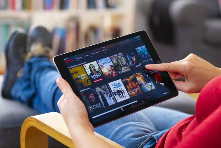 Series en una tablet
