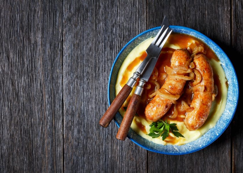 bangers and mash