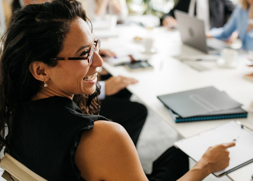 reunión de trabajo en inglés