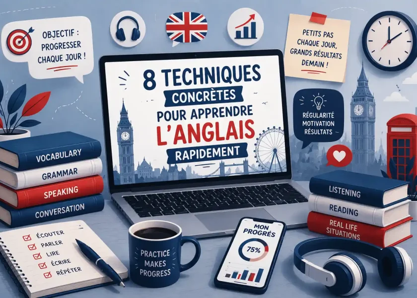 apprendre l'anglais rapidement