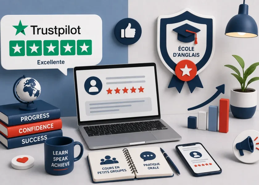 Meilleure école d'anglais Trustpilot MyES avis apprenants